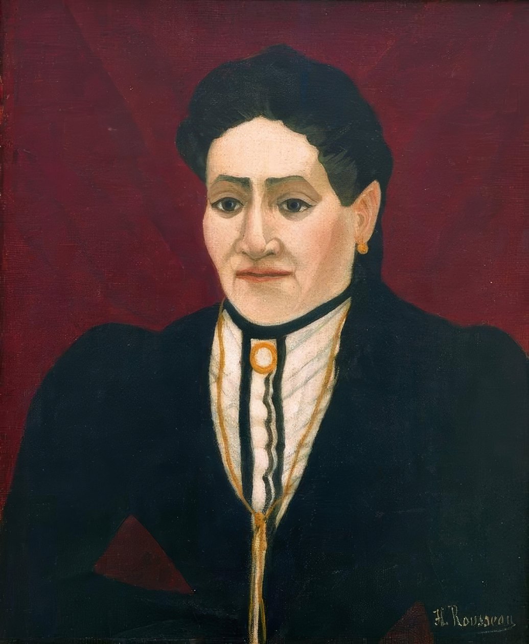 bir kadın portresi by Henri Rousseau