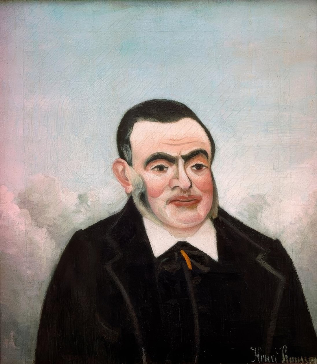 Bir adamın portresi by Henri Rousseau