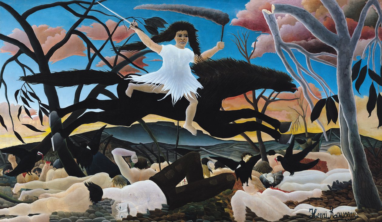 Savaş veya Uyuşmazlığın Yolculuğu, 1894 by Henri Rousseau
