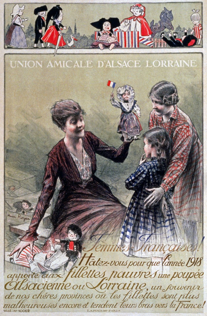 Alsace Lorraine Dostu Birliği, 1918 by Henri Royer