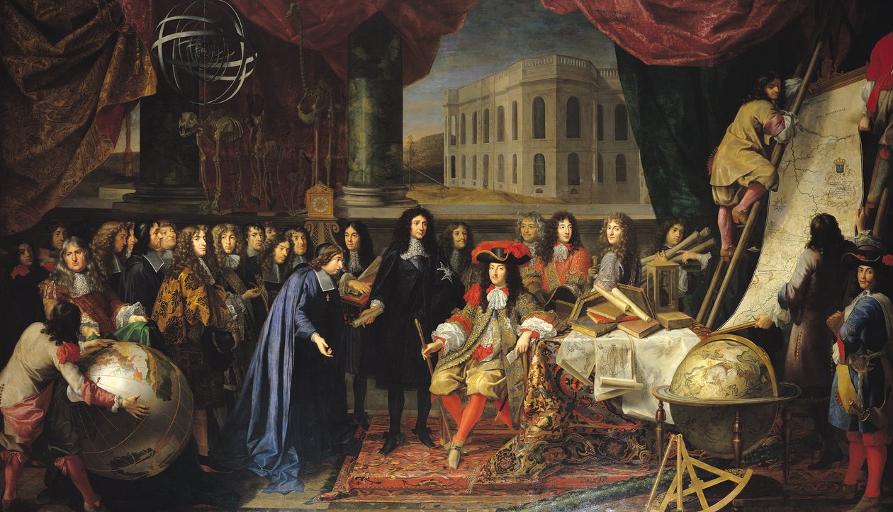 Jean-Baptiste Colbert (1619-1683) Kraliyet Bilim Akademisi Üyelerini XIV. Louis