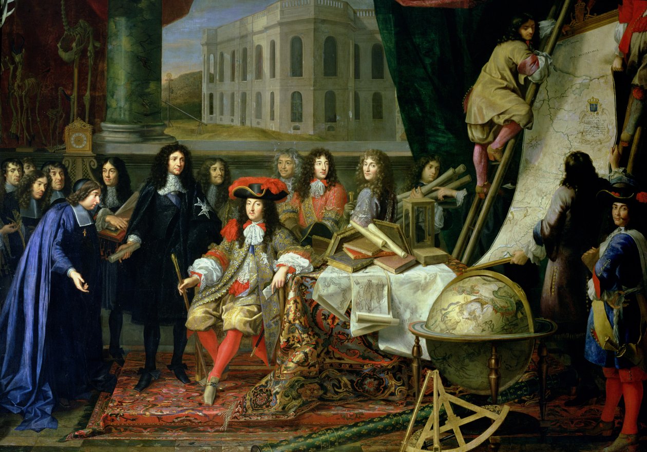 Jean-Baptiste Colbert (1619-83) Kraliyet Bilim Akademisi Üyelerini Louis XIV