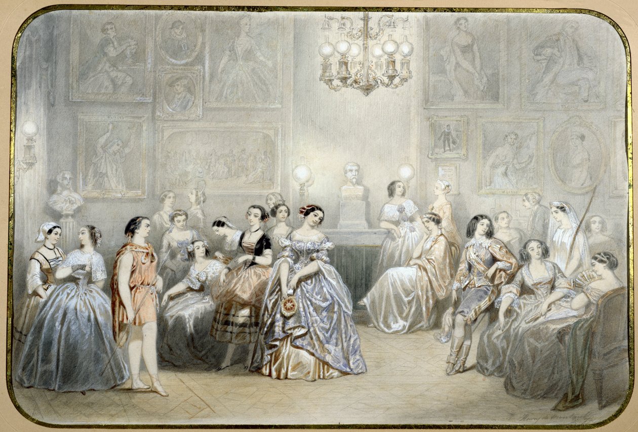 Comedie Francaise fuayesinde aktris Mlle Rachel by Henri de Montaut