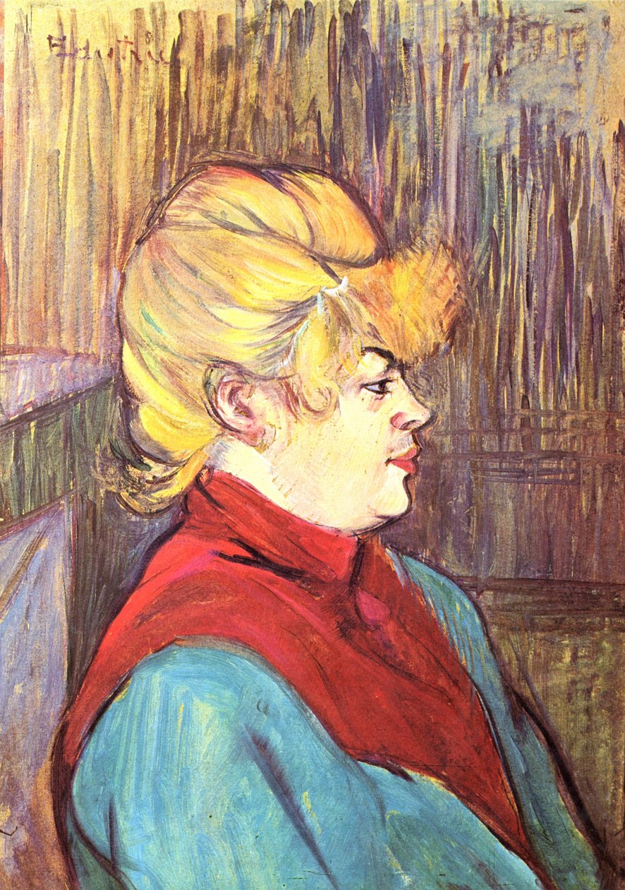 Bir kedi evinin sakini by Henri de Toulouse-Lautrec