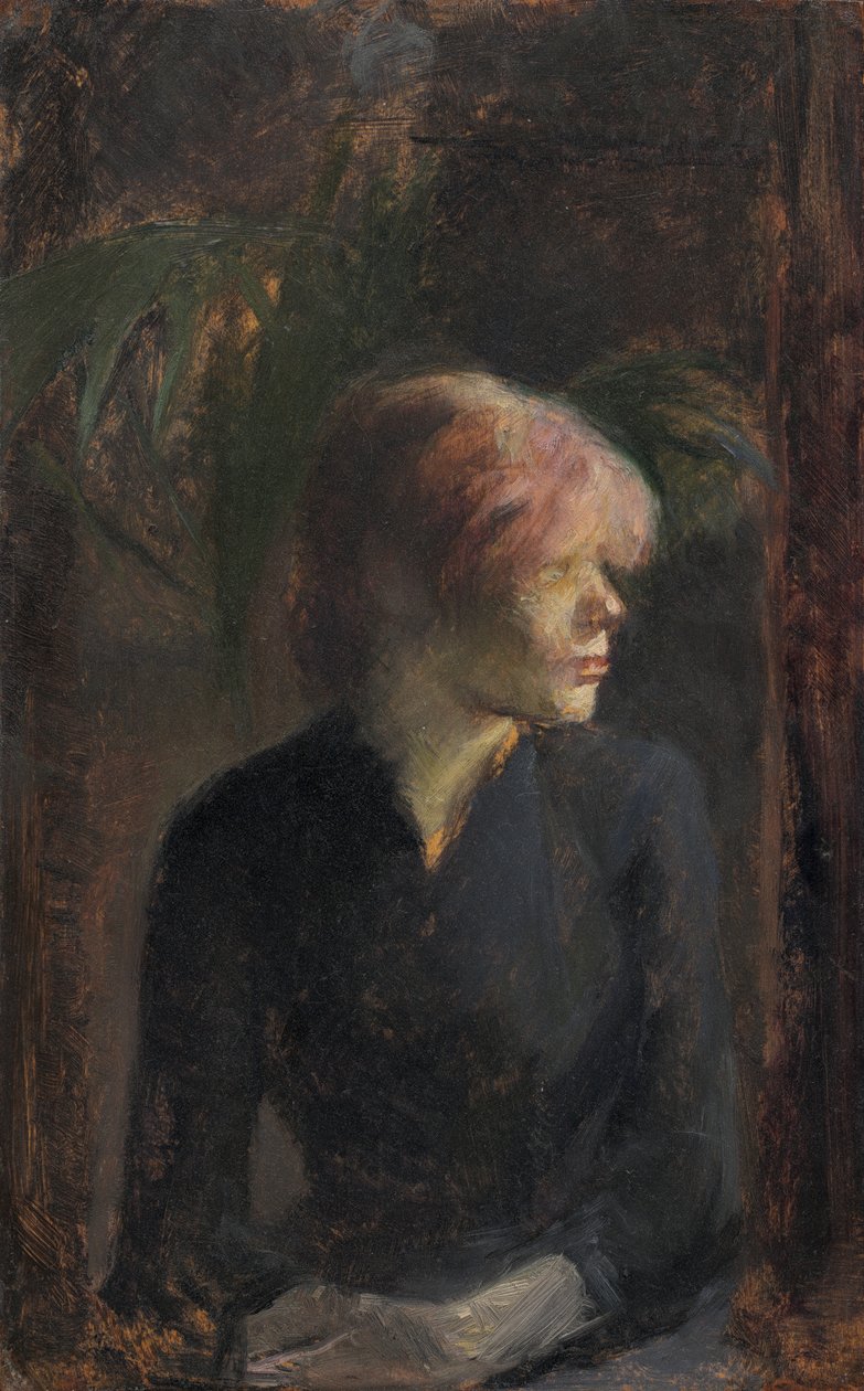 Carmen Gaudin, 1885 (tahta üzerine yağlı boya) by Henri de Toulouse Lautrec