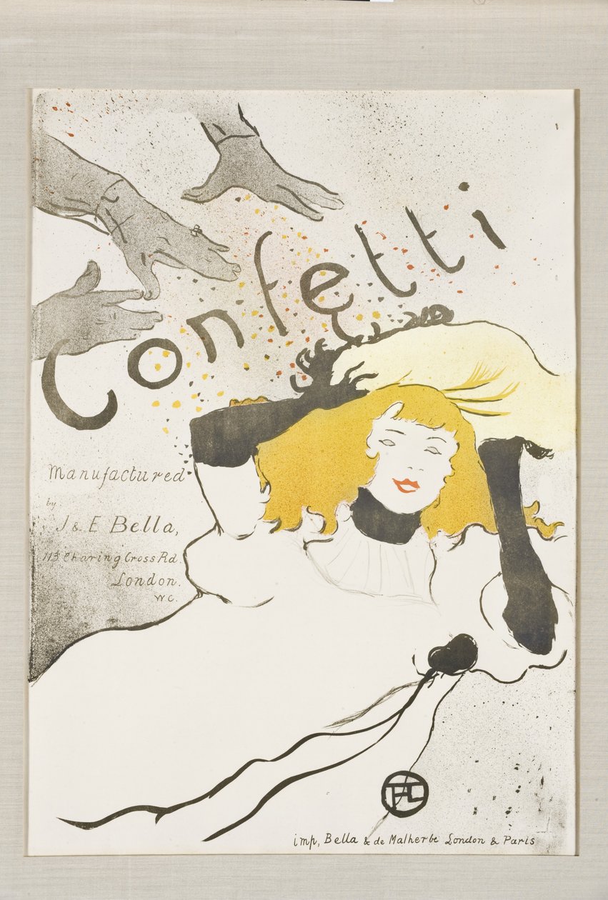 Konfeti, 1894 by Henri de Toulouse Lautrec