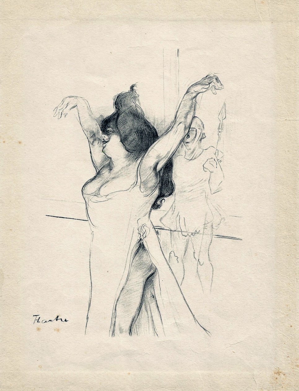 Toulouse çizimi by Henri de Toulouse Lautrec