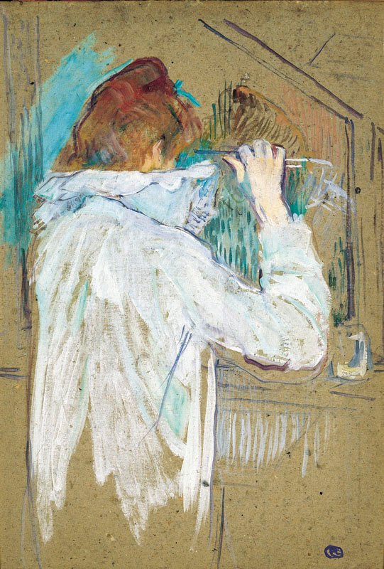 kadın kıvırma by Henri de Toulouse Lautrec