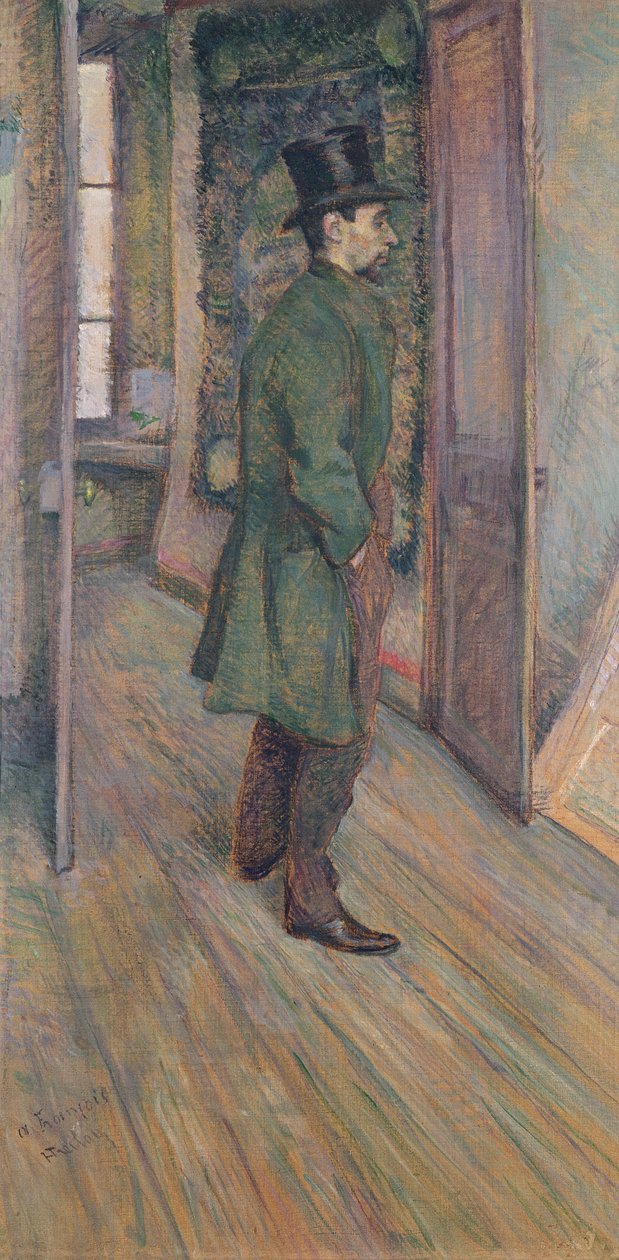 Francois Gauzy (1861-1933) (kağıt üzerinde pastel) by Henri de Toulouse Lautrec