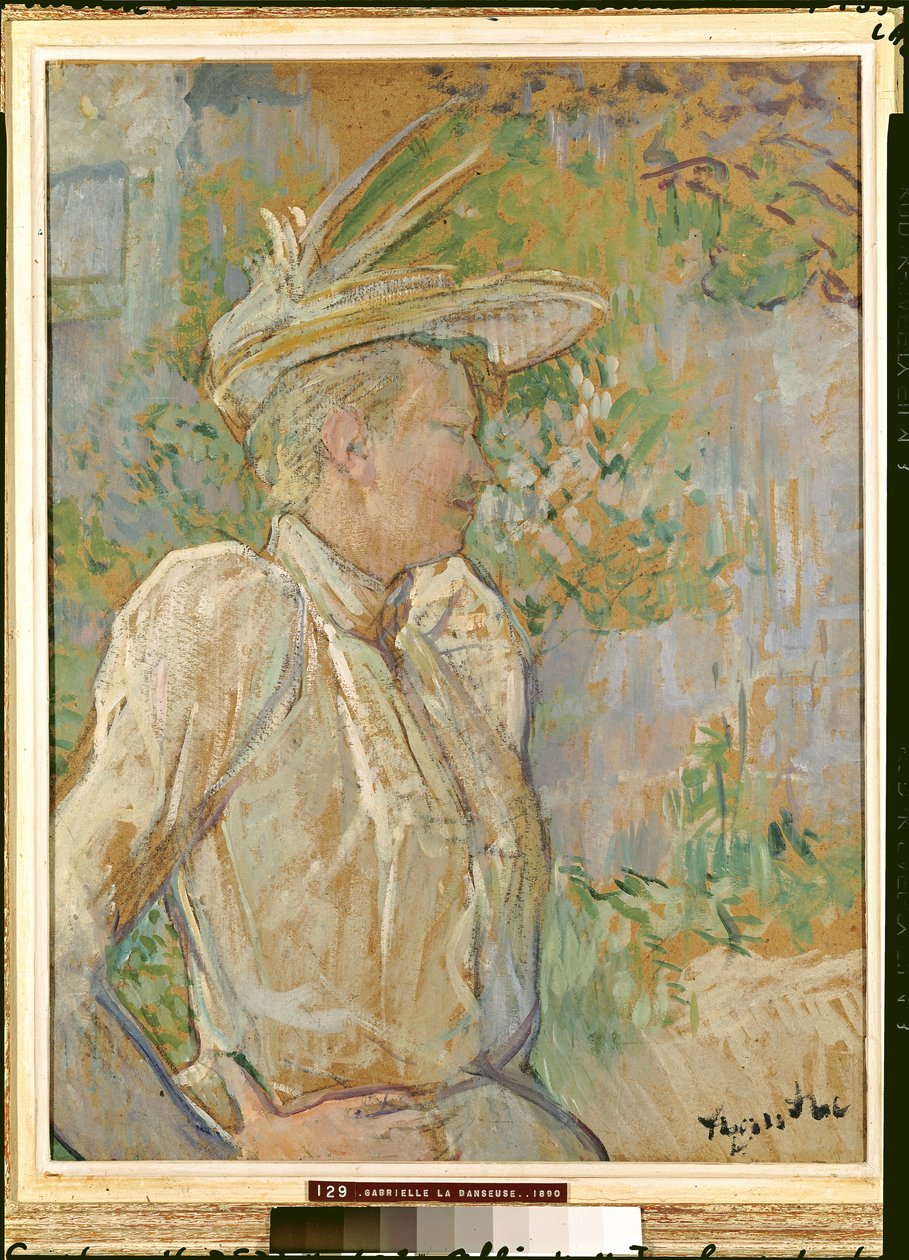 Gabrielle Dansçı, 1890 by Henri de Toulouse Lautrec