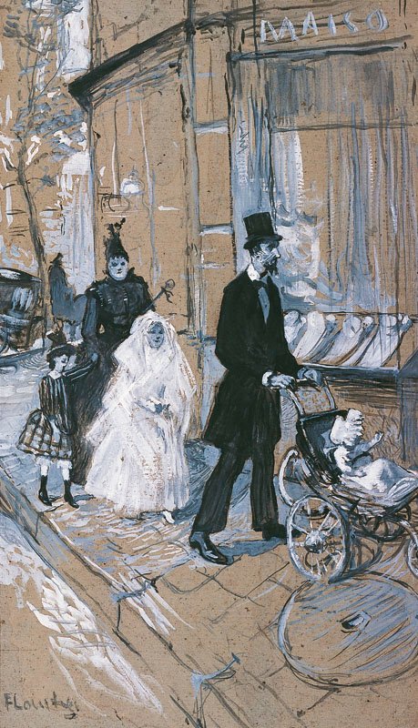 ilk komünyon by Henri de Toulouse Lautrec