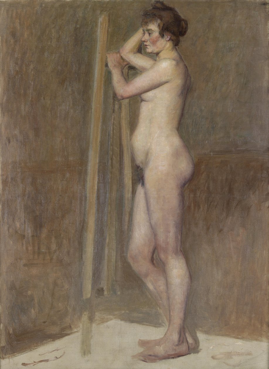 stüdyoda çıplak by Henri de Toulouse Lautrec