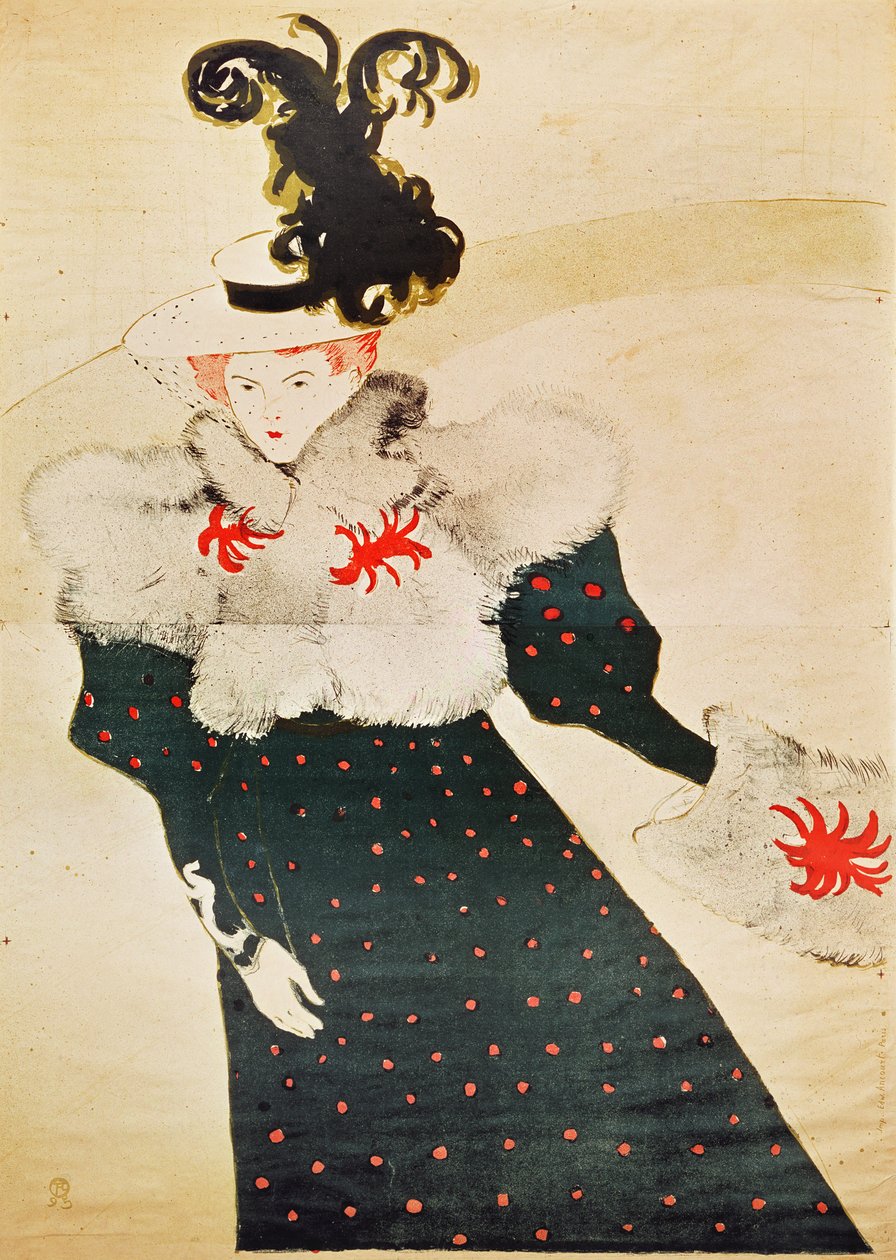 "La Revue Blanche" reklam afişi, 1895 (ayrıca bkz. 4636) by Henri de Toulouse Lautrec