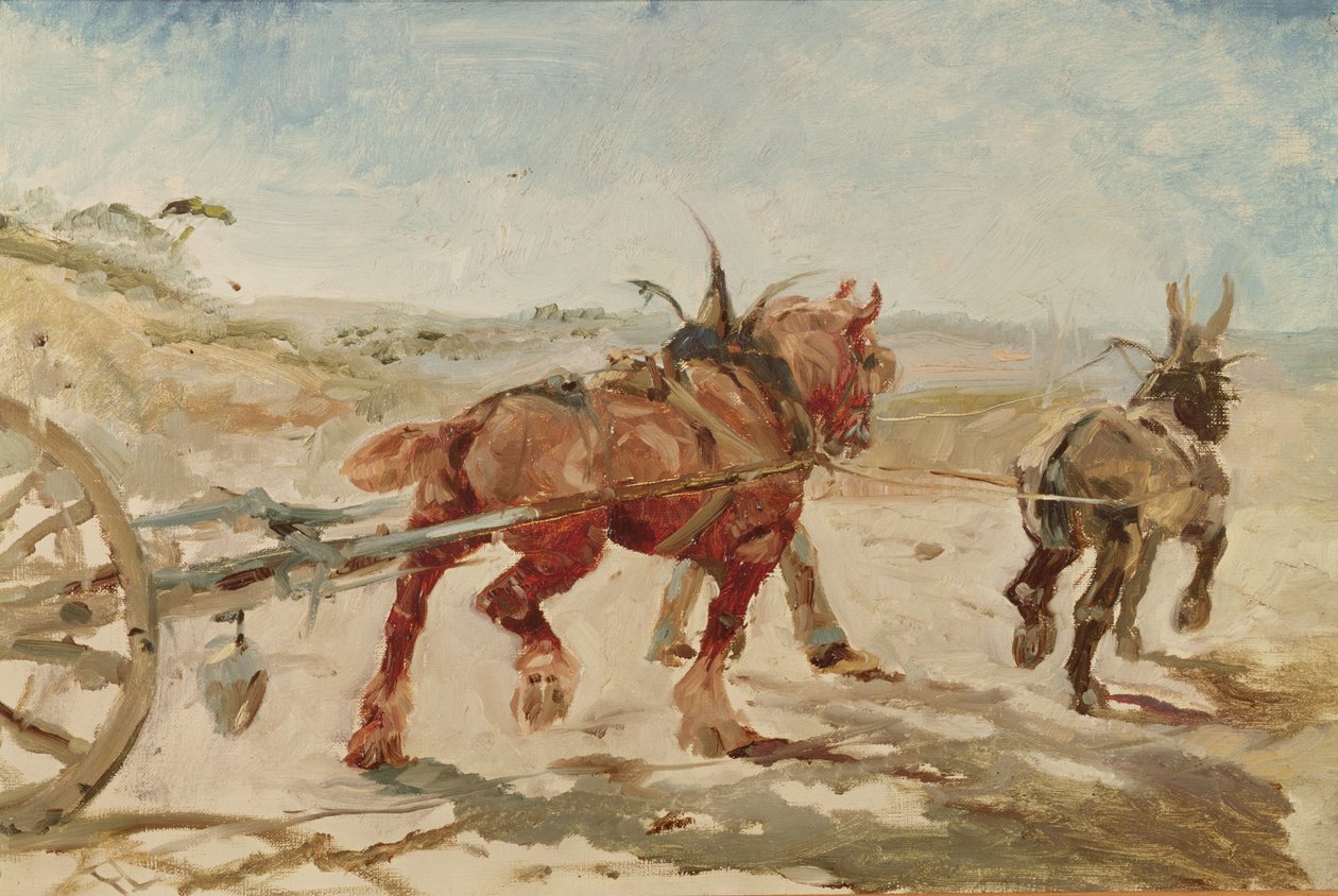 Koşum takımı atlı takım by Henri de Toulouse Lautrec