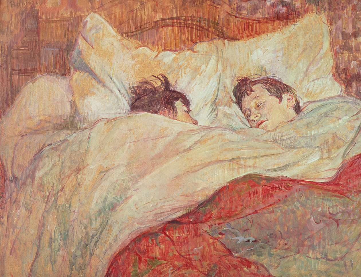 Yatak, c.1892-95 (karton üzerine yağlı boya) by Henri de Toulouse Lautrec