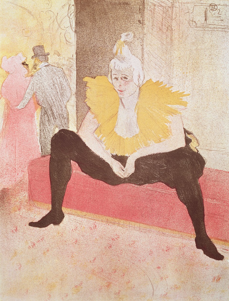 Palyaço Cha-U-Kao Oturan, 1896 by Henri de Toulouse Lautrec