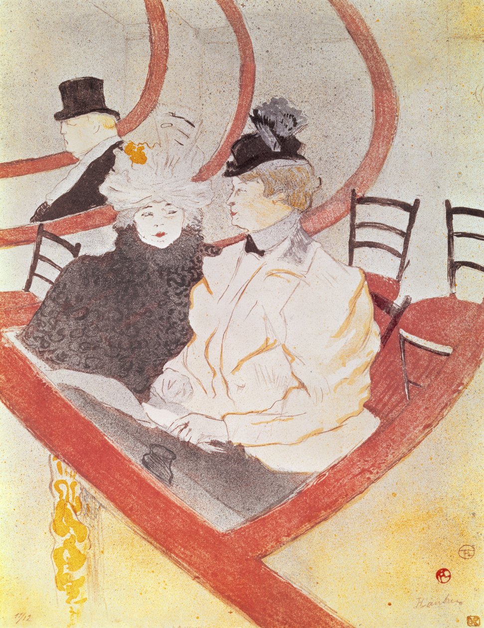 Grande Loge, 1897 (ayrıca bkz. 15811) by Henri de Toulouse Lautrec