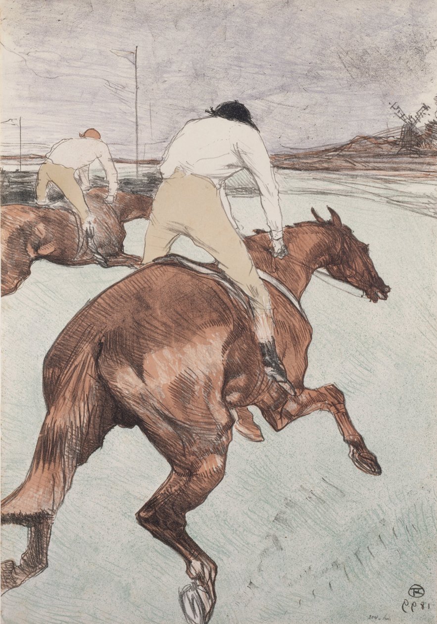 jokey by Henri de Toulouse Lautrec