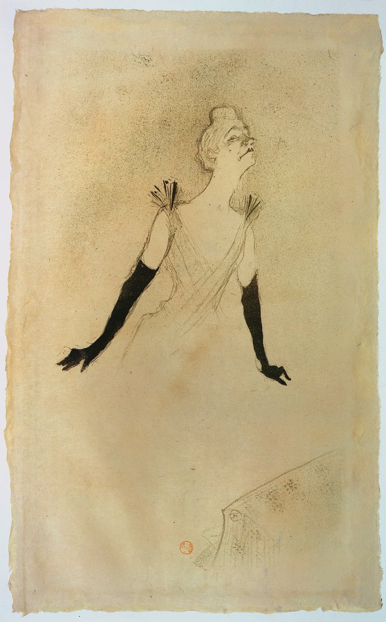 Yvette Guilbert, 1894 by Henri de Toulouse Lautrec
