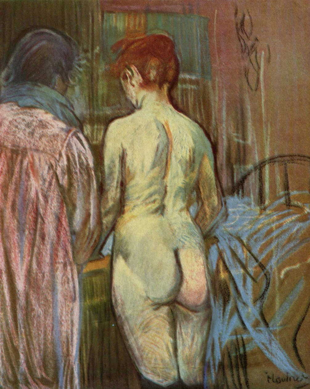 İki kız by Henri de Toulouse Lautrec