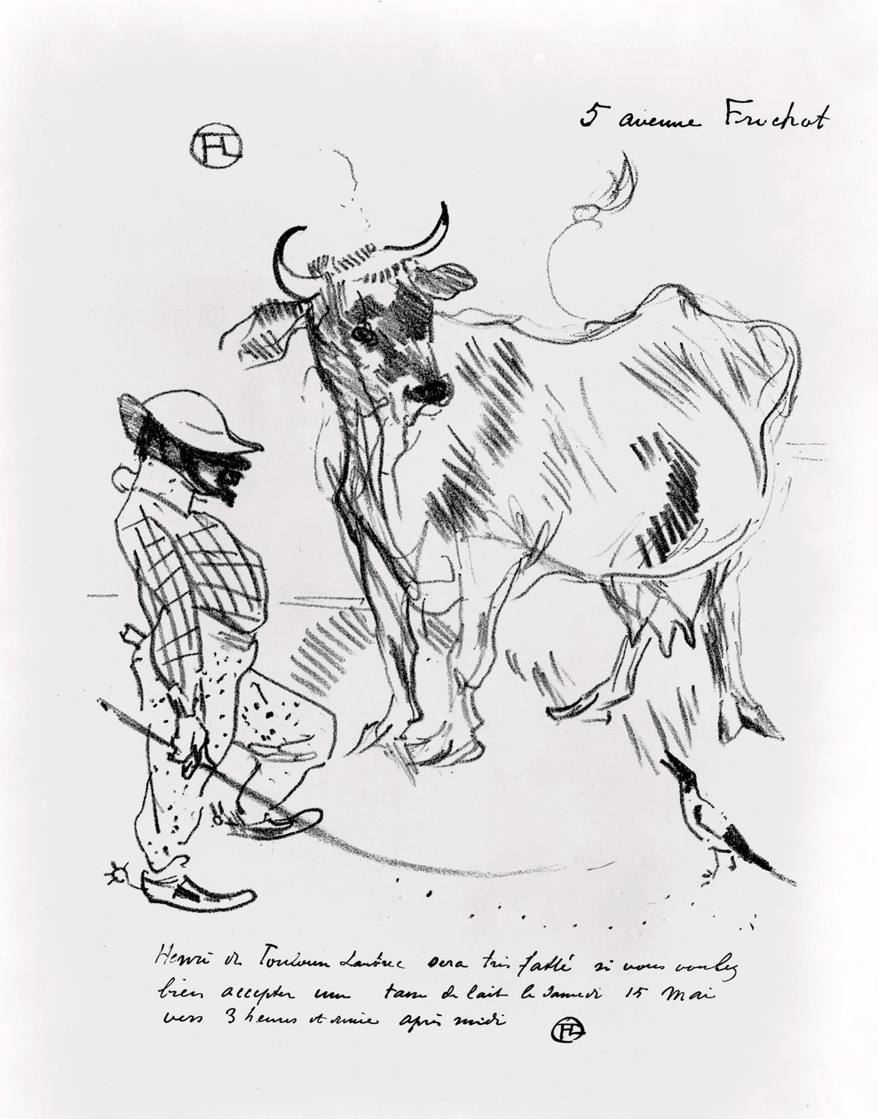 Bir Bardak Süte Davet, 1897 by Henri de Toulouse Lautrec