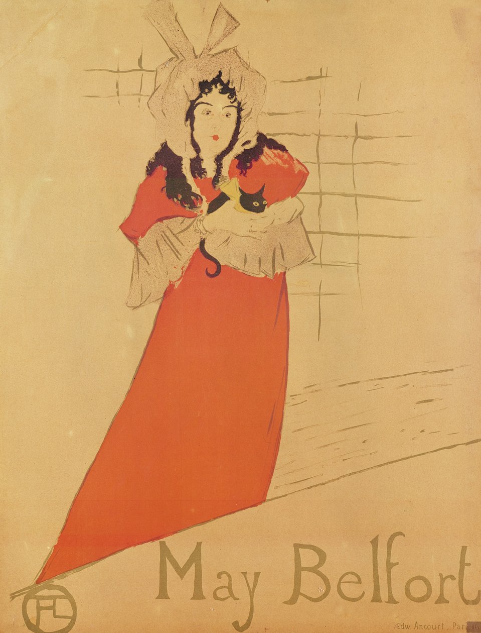 May Belfort (afiş), 1895 (renkli litografi) by Henri de Toulouse Lautrec