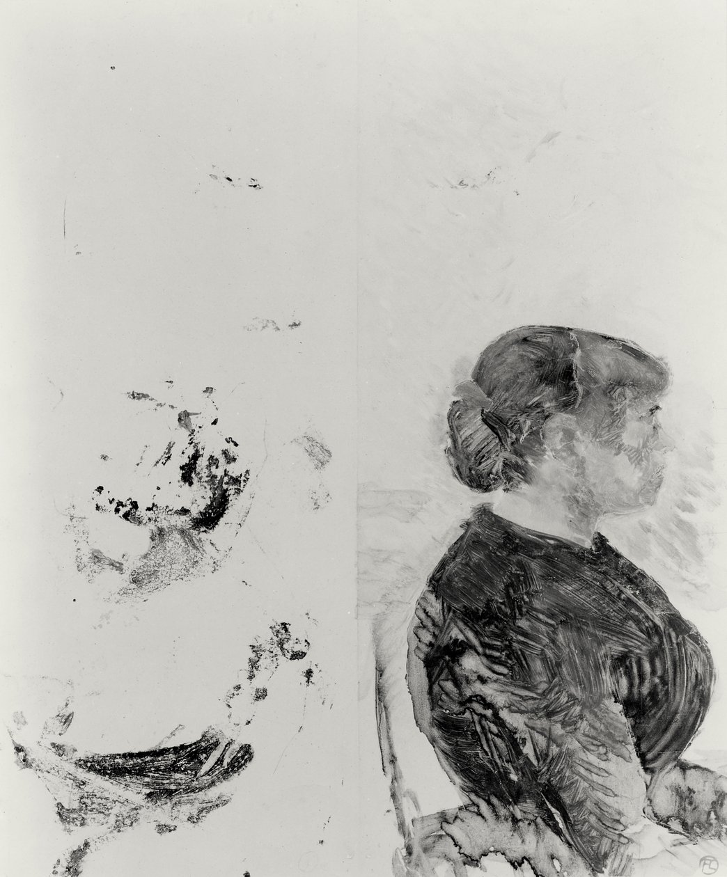 Topçu ve Karısı için Çalışma, 1886 (tek tip) by Henri de Toulouse Lautrec