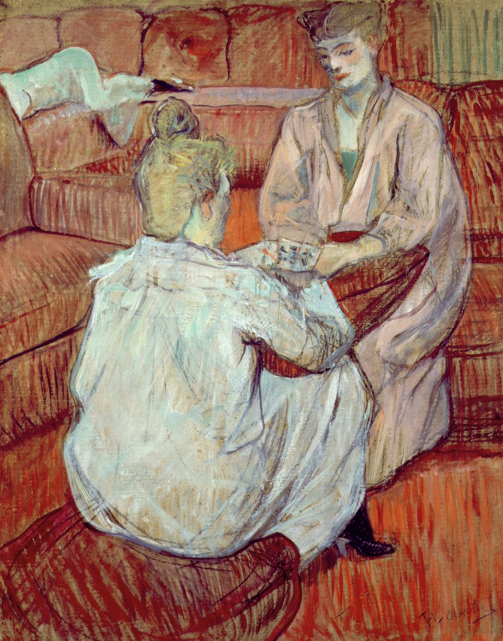 Kart Oyunu, 1893 by Henri de Toulouse Lautrec