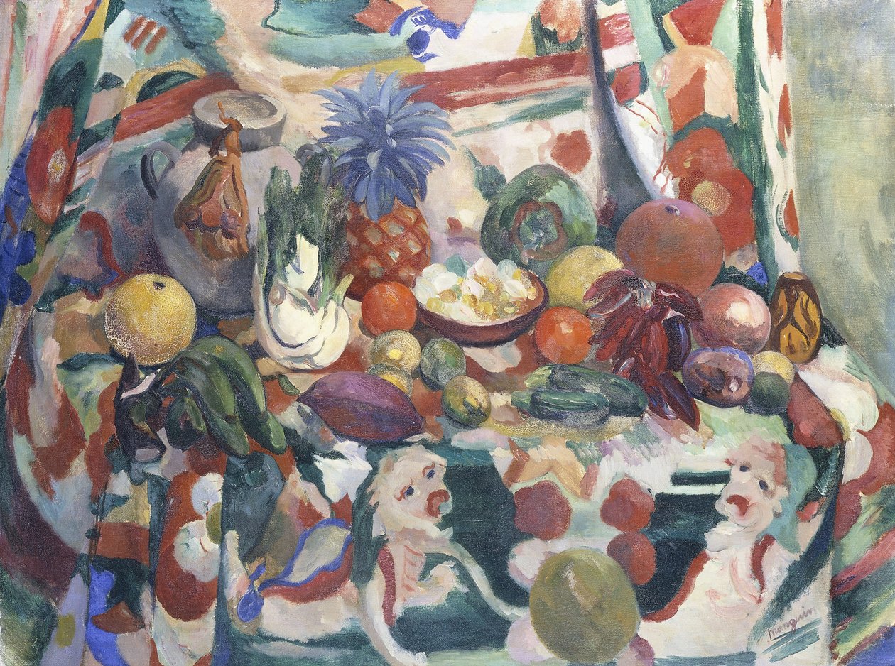 Egzotik Natürmort (Greyfurt); Egzotik Natürmort (Greyfurt) by Henri Charles Manguin