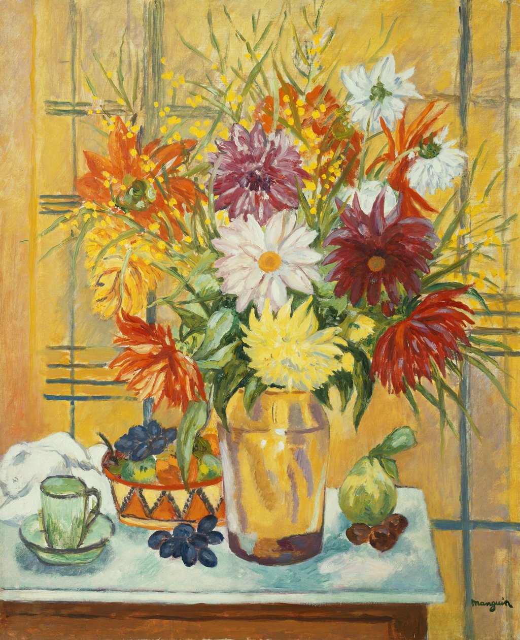 Vazoda Çiçekler; Vazoda Çiçekler by Henri Charles Manguin