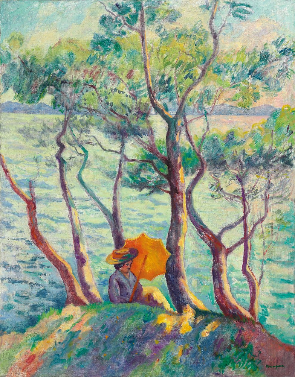 Şemsiyede Jeanne, Cavaliere by Henri Charles Manguin