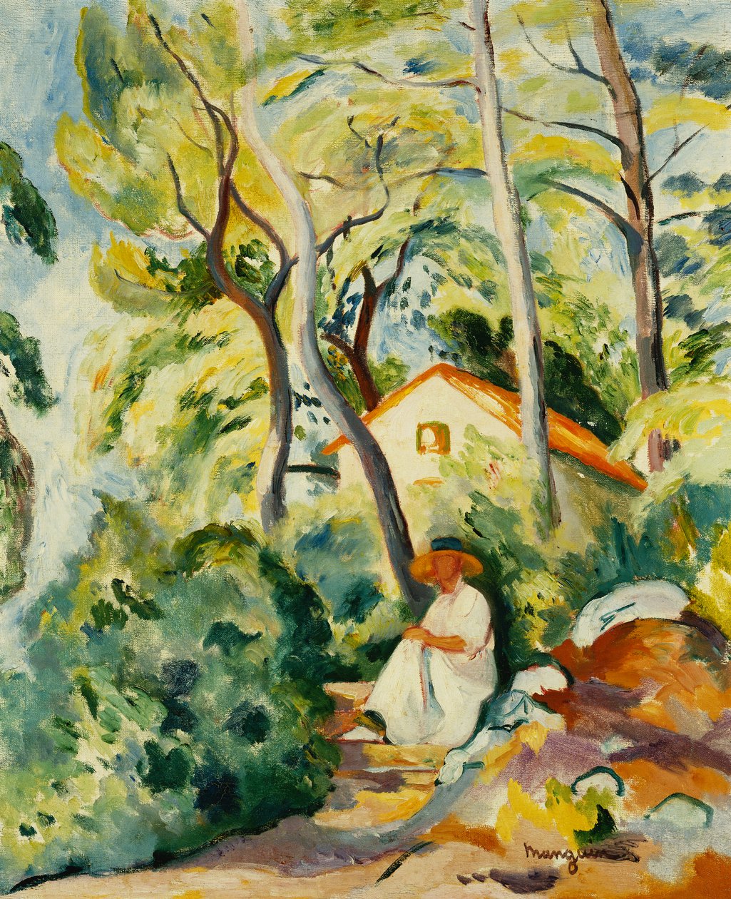 La Breste', Kızıl Ev, Marsilya Çevresi by Henri Charles Manguin