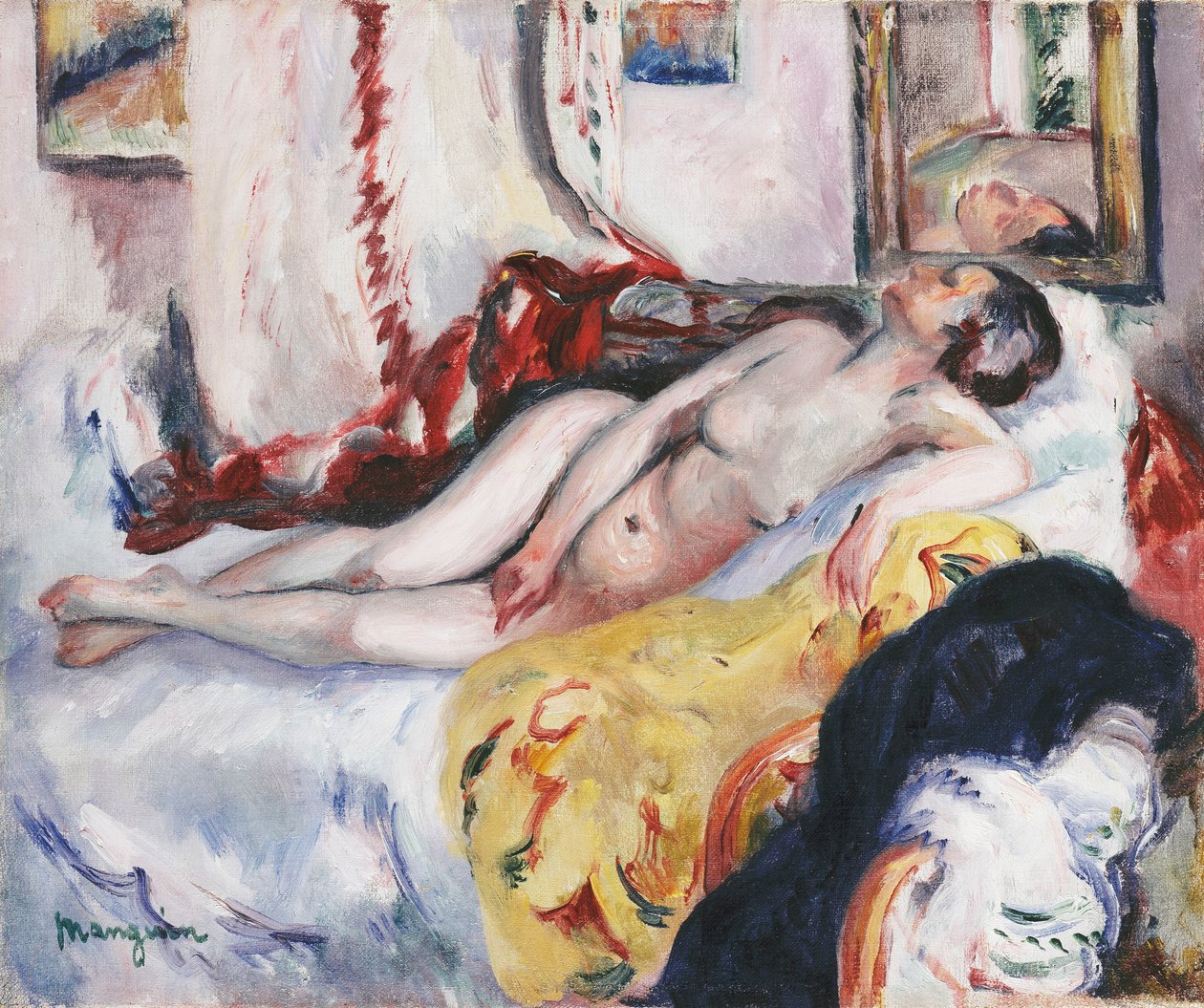 Çıplak Uyuma; Uyumuyor by Henri Charles Manguin