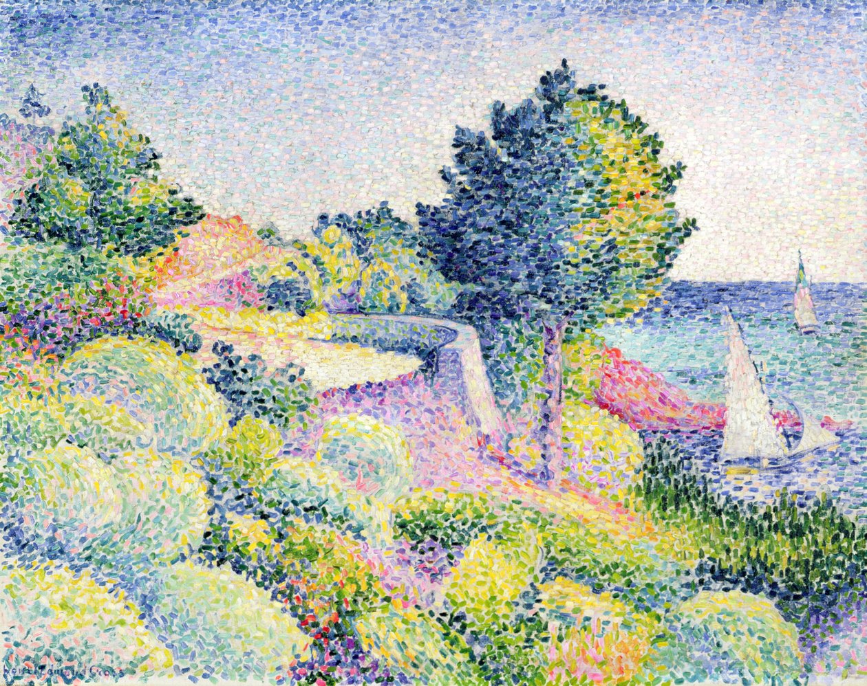 Sahildeki Yol, 1907 by Henri Edmond Cross