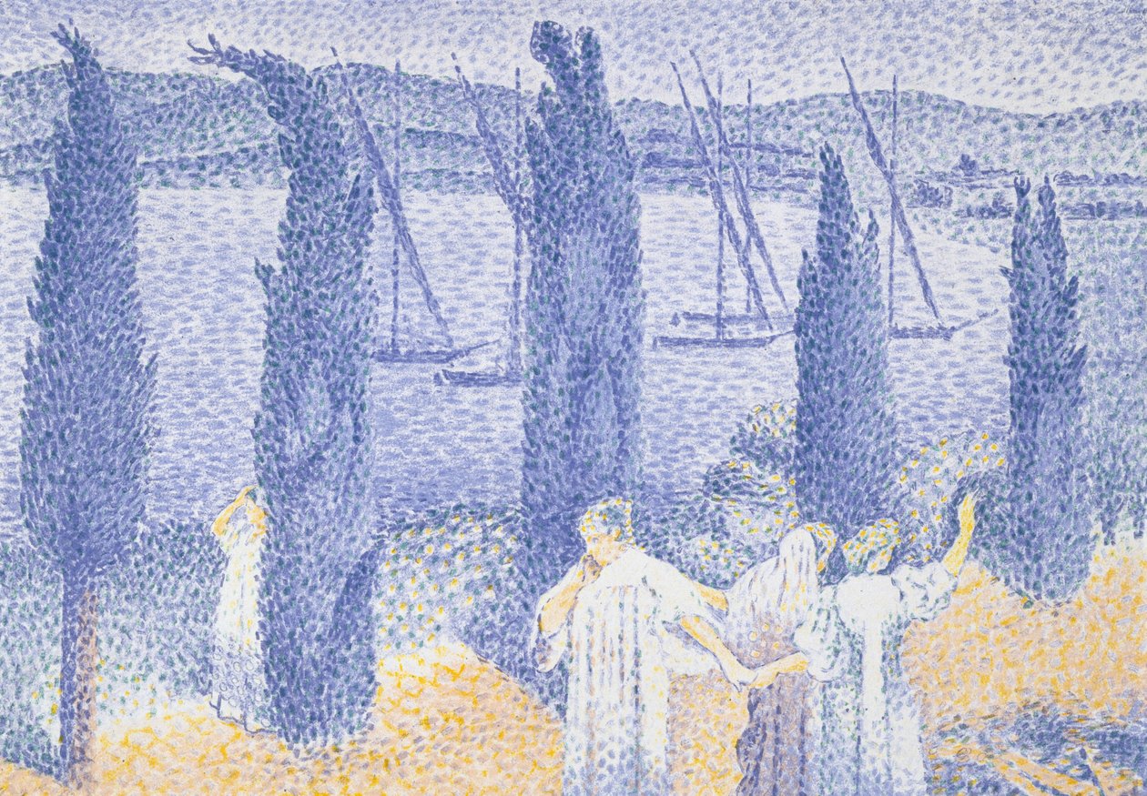 The Promenade, 1897  by Henri Edmond Cross