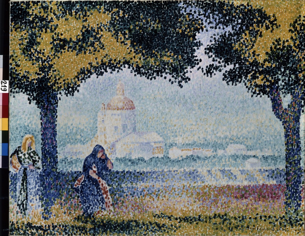 Assisi yakınlarındaki Melekler Aziz Meryem Kilisesi. Henri Edmond Cross