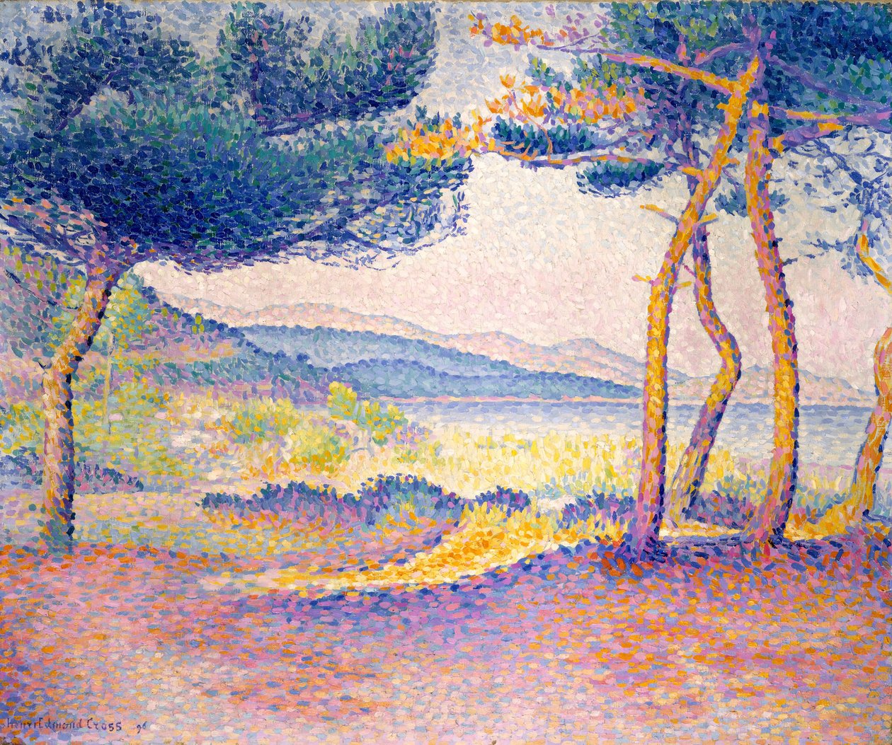 Sahil Boyunca Çamlar by Henri Edmond Cross