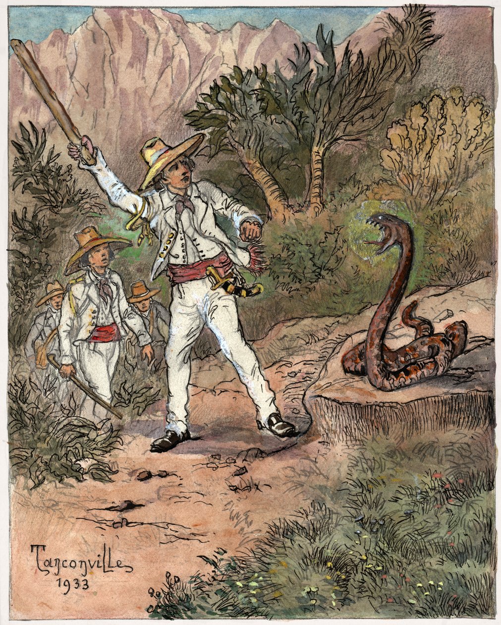 Yılan saldırısı by Henri Garnier Tanconville