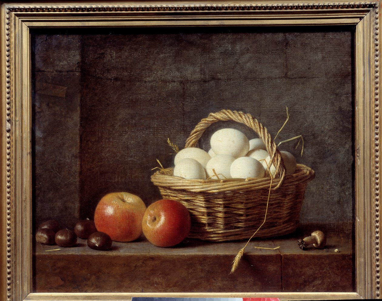 Yumurta sepeti. Roland Delaporte (1724 - 1793) tarafından yapılan boyama by Henri Horace Roland Delaporte