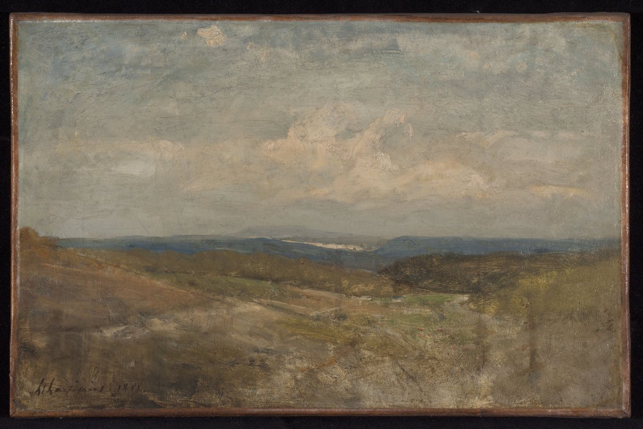 Tepelerin manzarası by Henri-Joseph Harpignies