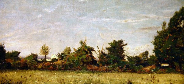 Kulübe ile Peyzaj by Henri Joseph Harpignies
