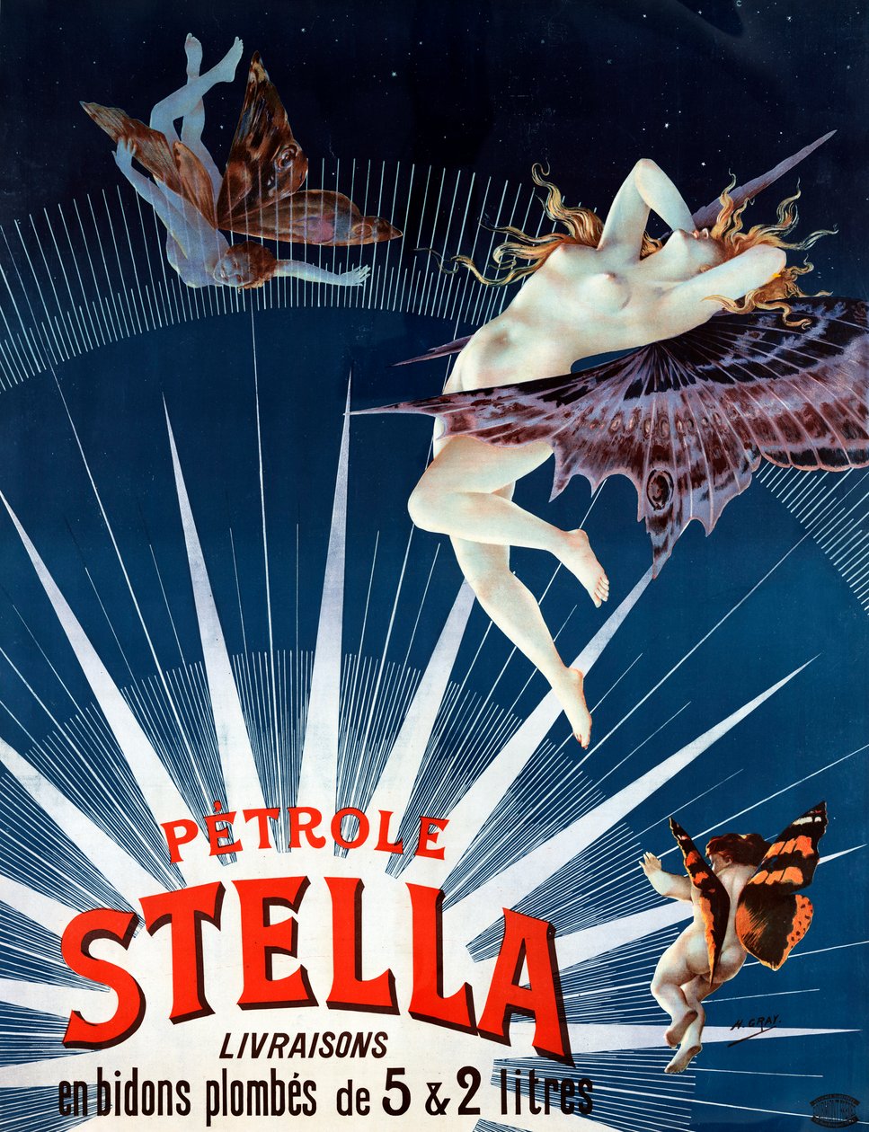 Vintage Petrol Yıldızı Posteri by Henri  Gray