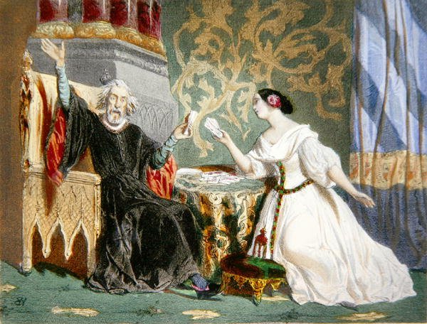 Rosine Stolz (1815-1903) ve Paul Barroilhet (1810-71) Jacques Fromental Halevy
