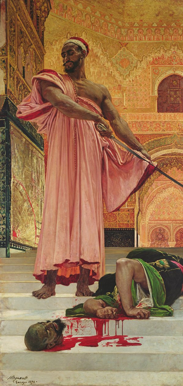 Granada'daki Mağribi Kralları Altında Yargılamasız İnfaz by Henri Alexandre Georges Regnault
