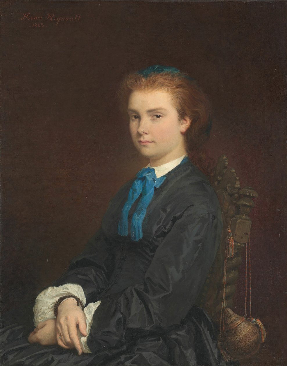 Genç Bir Kadının Portresi, 1863. by Henri Alexandre Georges Regnault