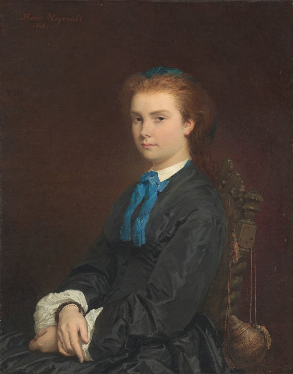 Genç Bir Kadının Portresi, 1863 by Henri Alexandre Georges Regnault