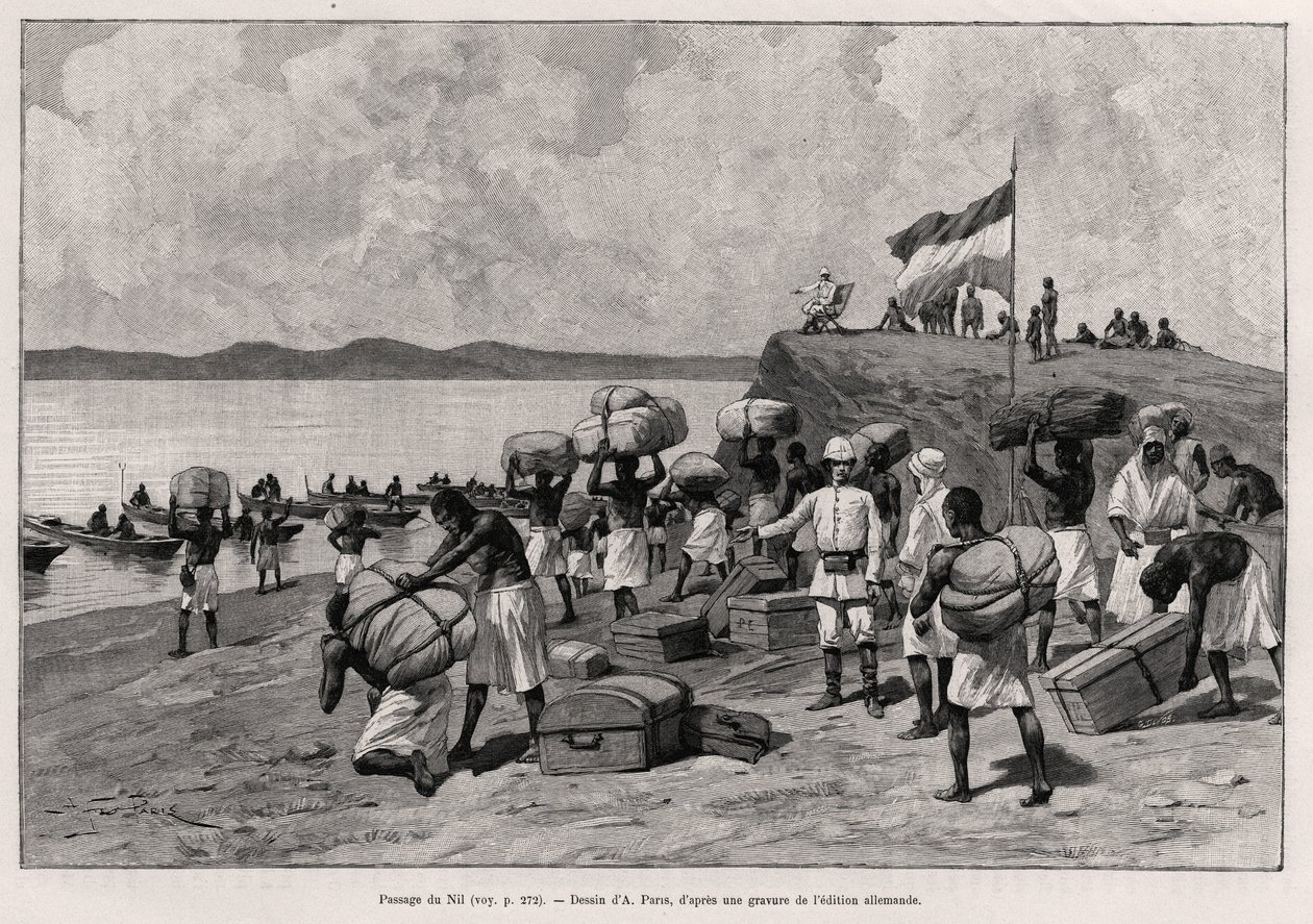 Nil Geçidi. Doktor Peters (1856-1918) tarafından “Au secours d