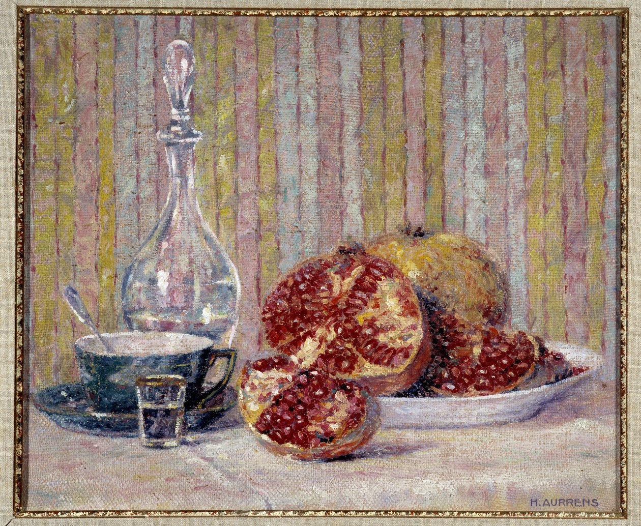El bombalı natürmort Tablo Henri Aurrens (1873-1934) Zorunlu söz: Koleksiyon temeli, de Provence, Marsilya by Henri Aurrens