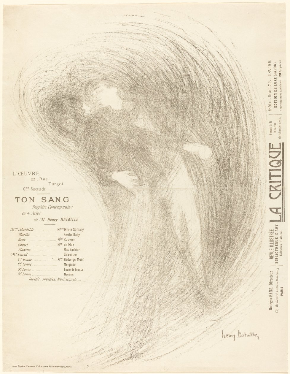 Ton Sang by Henri Bataille
