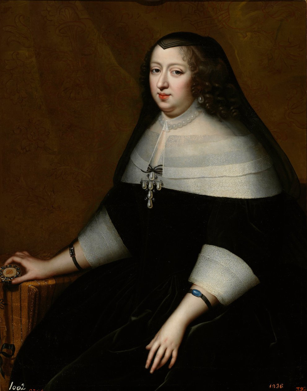 Avusturyalı Anne Portresi (Avusturya) (1601-1666) - Henri Beaubrun (1603-1677), yaklaşık 1659 - Tuval üzerine yağlı boya by Henri Beaubrun